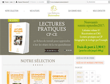 Tablet Screenshot of editions-buissonnieres.fr